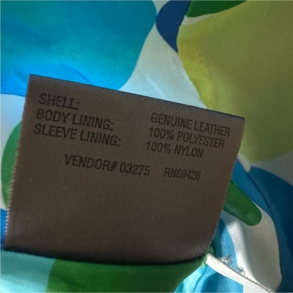 Wilsons Leather Maxima turquoise Blue Leather Jacket Size Large - Picture 10 of 11